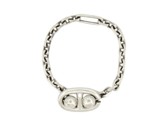 porte cles HERMES chaine d'ancre gaetan de percin en argent 925 8.4gr  holder 58 Facettes 268816