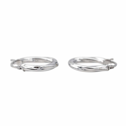 Boucles d'oreilles Boucles d'oreilles Créoles Or blanc 58 Facettes 4137676CN