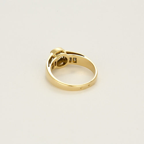 Bague 55 Bague solitaire en or jaune et diamants 58 Facettes SNA1729X2