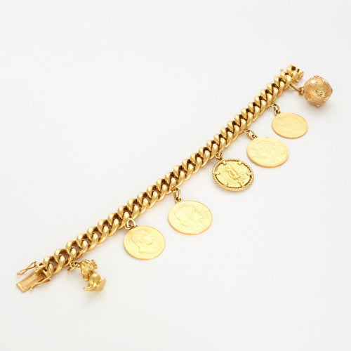 Bracelet Gourmette or jaune 58 Facettes LP468/2