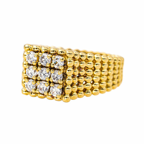 Bague 53 Bague  Chevalière  Or jaune Diamant 58 Facettes 4243035CN