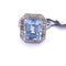 Bague 55 BAGUE EN OR BLANC 18 KT - AIGUE-MARINE ET DIAMANTS - ART DÉCO' 58 Facettes