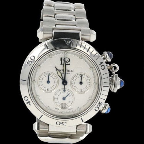 Montre Cartier Montre Pasha Chronograph 58 Facettes MT43789