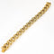 Bracelet en or jaune à maille gourmette tissée