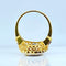 Bague 53 Bague marguerite en or jaune 18 carats, saphir et diamants 58 Facettes AB530
