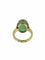 Bague Bague en or jaune certifiée, jadéite naturelle 58 Facettes