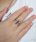 Bague marquise or jaune 18k - Rubis et diamants 58 Facettes