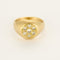 Bague 50 Bague type chevalière en or jaune et diamants 58 Facettes BEA3623