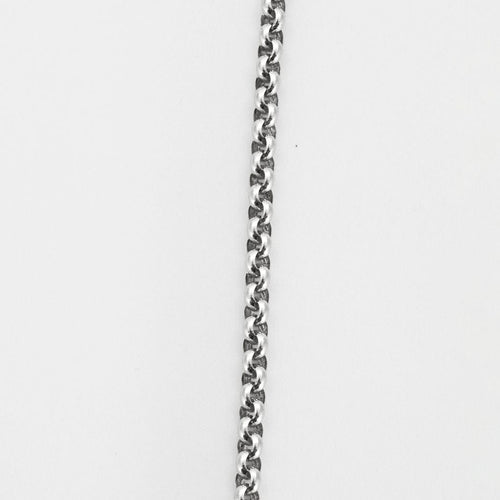 Collier CHOPARD - Collier à maille jaseron en or gris 58 Facettes
