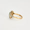 Bague Tank Art Déco Emeraude Diamants