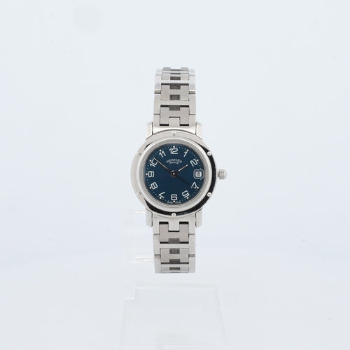 Bracelet Hermès Cape Cod - Cadran bleu arabe - SM 58 Facettes