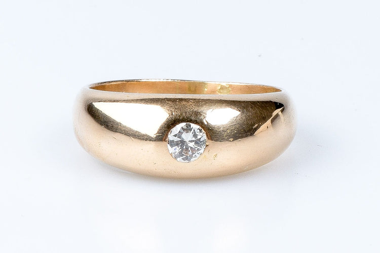 Bague 64 Bague diamant en or jaune 18 carats 58 Facettes 2-4377-1470-9