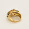 Bague 55,5 Bague jonc en or jaune et pierres fines 58 Facettes MON1096