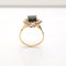Bague 55 Bague Marguerite Or jaune Saphir et Diamants 58 Facettes