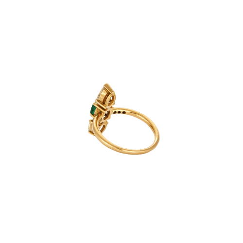Bague 53.5 Bague Marquise diamants émeraude 58 Facettes LP722/10