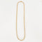 Collier Chaine or jaune maille alternée 58 Facettes LP523
