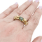 Bague 54 Bague Bibi Van Der Velden "Family Crest Lion" or jaune, diamants, saphir vert. 58 Facettes 34453