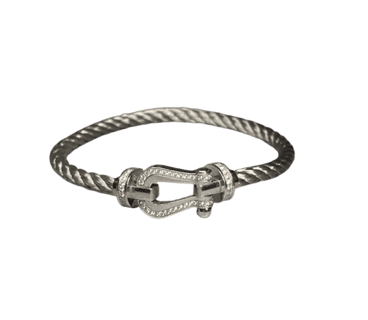 Bracelet Bracelet Fred Force 10 Grand Modèle pavé 58 Facettes 250072