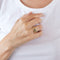 Bague 53.5 Bague or jaune rubis diamants 58 Facettes LP636/12