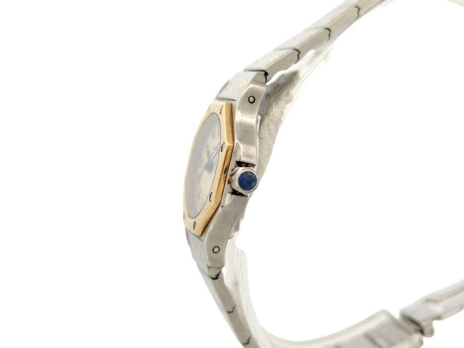 Montre vintage montre CARTIER santos octogonale 187903 or & acier 25 mm quartz 58 Facettes 266861
