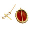 Broche Broche camée ancienne en or 18k et demi-perles – poinçon tête d’aigle – XIXᵉ siècle 58 Facettes