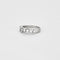 Demi-alliance en or rhodié et diamants 58 Facettes 240251