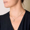 Collier Chaîne et pendentif fer à cheval en or blanc et diamants 58 Facettes B240747