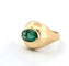 Bague 53 Bague en or jaune 18 carats sertie d'une émeraude ovale de 1,50 carat 58 Facettes