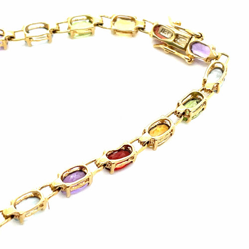 Bracelet Bracelet Or Jaune Pierres Fines 58 Facettes