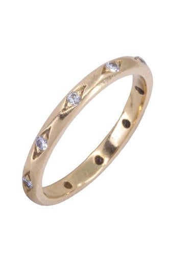 Bague 51 ALLIANCE 10  DIAMANTS 58 Facettes 088111