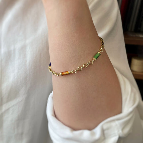 Bracelet Bracelet - Or et émail 58 Facettes 250128R