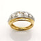 Bague Bague or platine diamants 58 Facettes