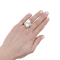Bague 49 Bague "Toi & Moi" or blanc, diamants, perles. 58 Facettes 34407