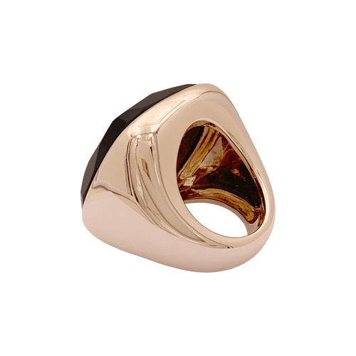 Bague 53 Bague Pomellato "Victoria", ou rose, jais. 58 Facettes 34742