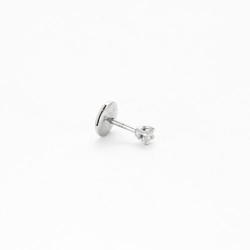 Boucles d'oreilles Boucles d’oreilles clous or blanc et diamants 58 Facettes 240 324