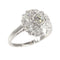 Bague 51 Bague de fiançailles Art déco vintage en diamant, vers 1920 – Élégance classique en platine 58 Facettes 23137-0327