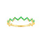 Bague Bague fine émeraude or jaune 58 Facettes