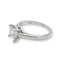Bague 50 Bague solitaire avec diamant en platine 58 Facettes