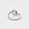 Bague 54.5 Solitaire or gris et diamants 58 Facettes 240542