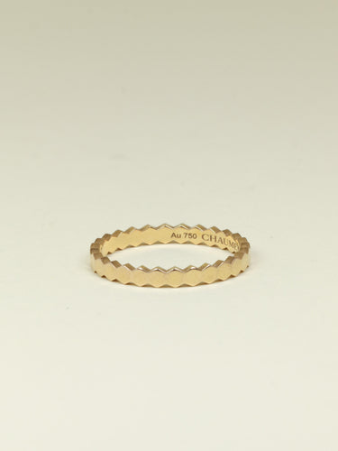 Bague 54 CHAUMET Alliance or rose Bee My Love 58 Facettes 1208.3