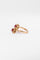 Bague 51.5 Bague Toi et Moi Fleurs en or jaune rubis et diamants 58 Facettes