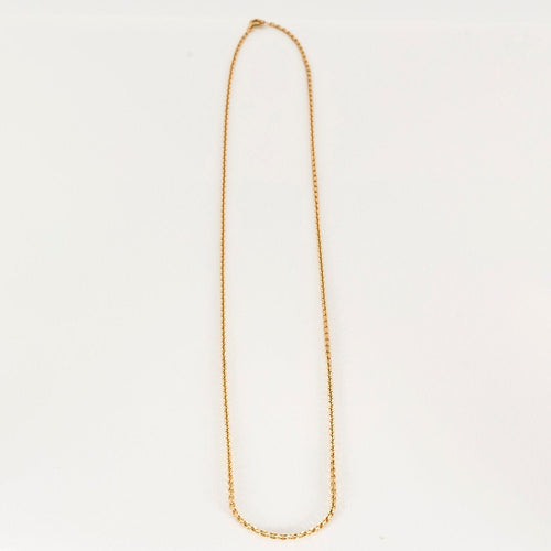 Collier Chaine maille forçat or jaune 58 Facettes LP920/8