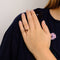 Bague 55 Bague Toi et Moi Rubis Diamants 58 Facettes