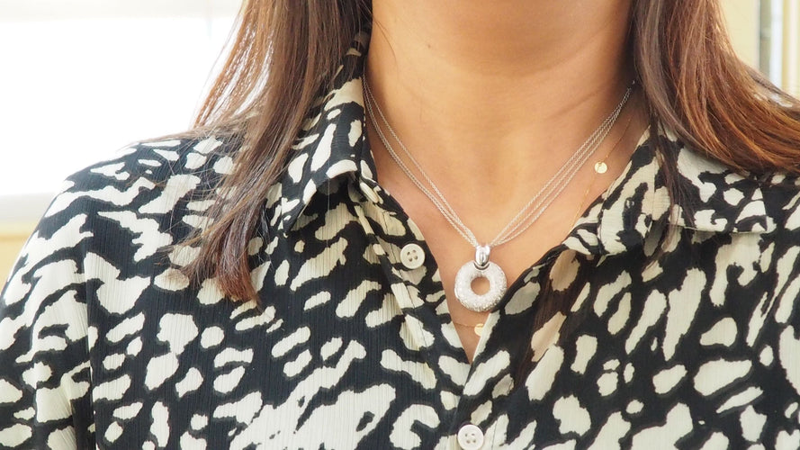 Collier 41.5cm Collier en or blanc et diamants 58 Facettes 31942