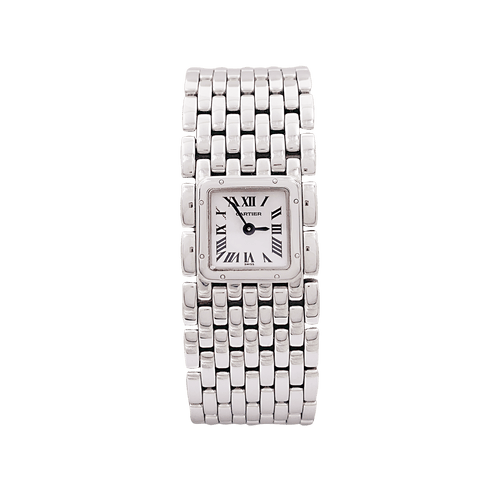 Montre Montre Cartier "Panthère ruban" en acier et nacre 58 Facettes 34465