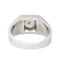 Bague 57 Bague Chevalière  Or blanc Diamant 58 Facettes 4523451CN
