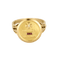 Bague 56 Augis- Bague sentimentale en or jaune. 58 Facettes B250682