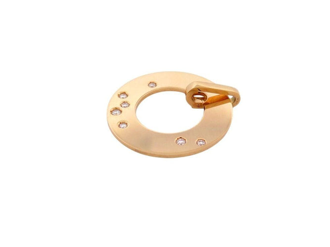 Pendentif pendentif DINH VAN cible mm or jaune 18k & diamants  damonds 58 Facettes 266787