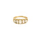 Bague 51 Bague jarretière en or jaune et opales 58 Facettes CLA04293
