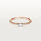 Bague 53 CARTIER - Bague étincelle en or rose et diamant 58 Facettes CARTIER-ETC-1546